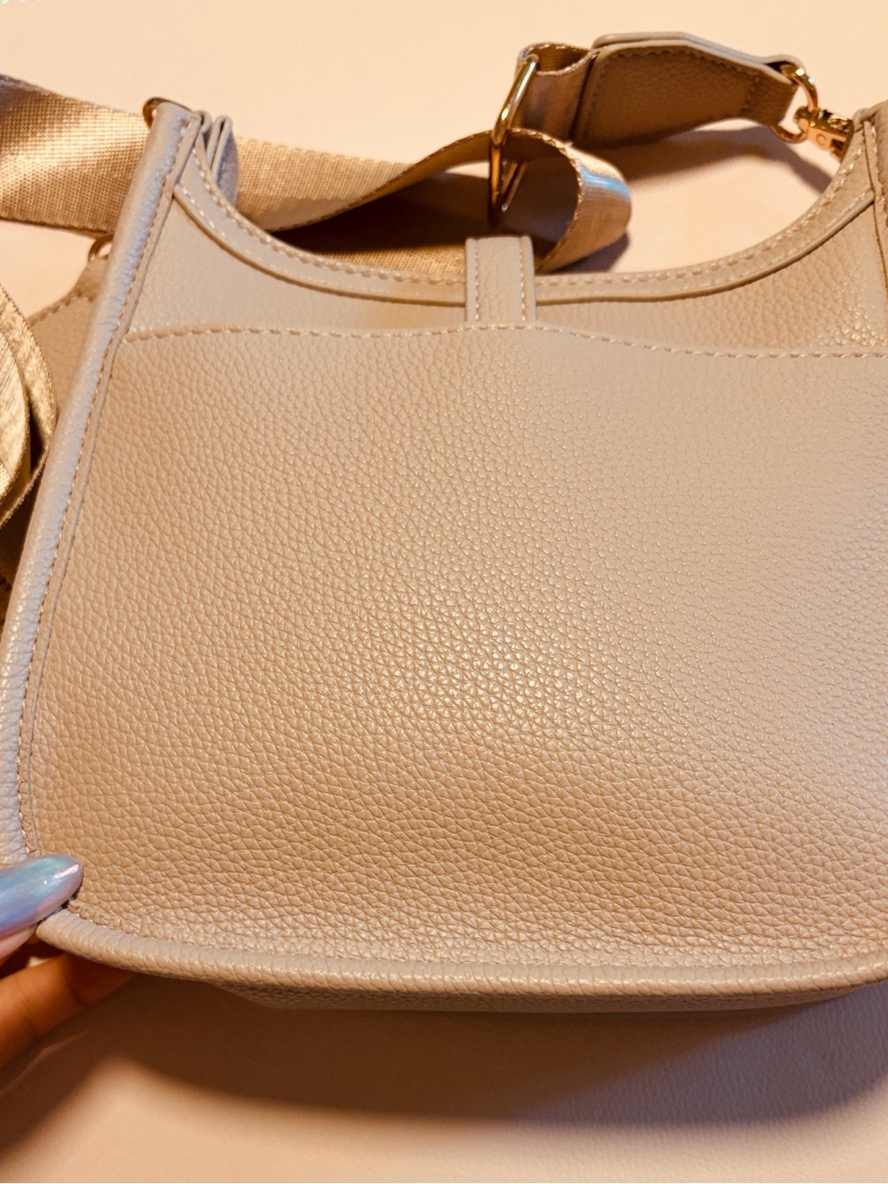 Kedzie Soft Beige Crossbody Bag - Women's Shoulder Bag - New - Picture 3 of 4